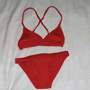 New without tags Red 2 piece bikini